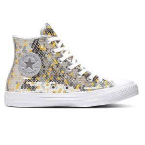 white sequin converse high tops